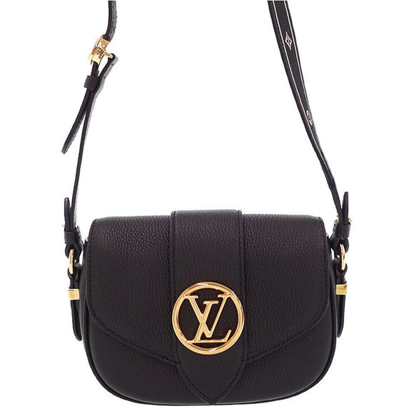 Louis Vuitton Pont Neuf Soft PM Shoulder Bag Black - Picture 1 of 5